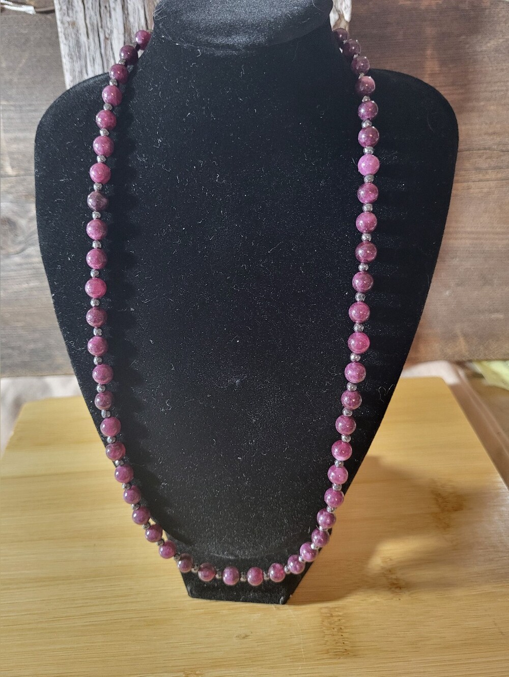 Hand Beaded Women's Necklace - Genuine Semi Precious Stones